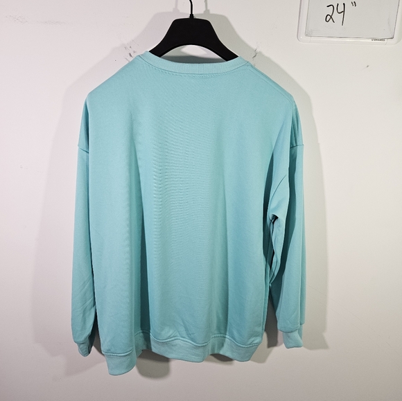 Tiffany & Co. Jewelry Teal Crewneck Pullover Sweatshirt! - Picture 3 of 3